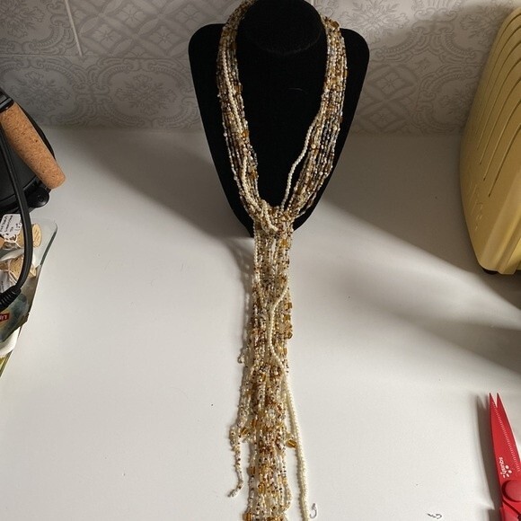 Amazing 20 strand beaded necklace, scarf, collar.  Choose your own adventure - Picture 6 of 7